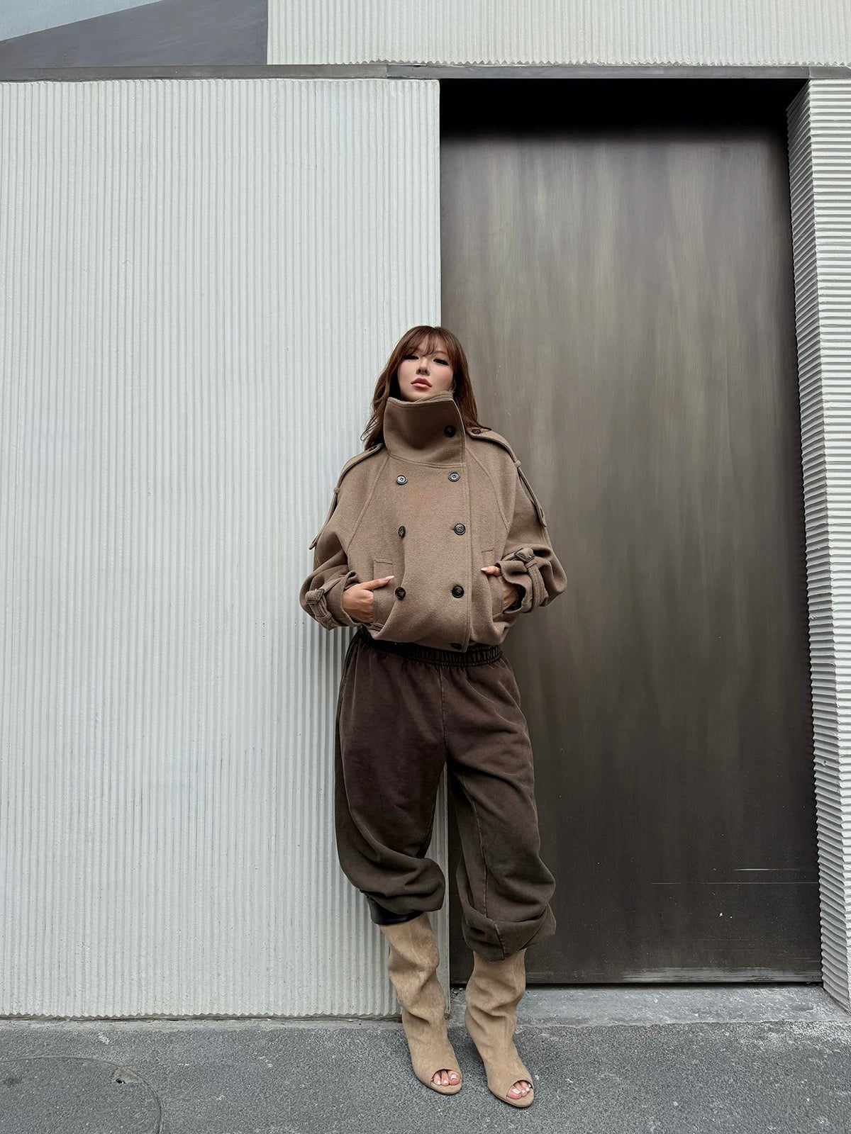 *Ready to ship ICVIBE Structured Button Up Wool Coat