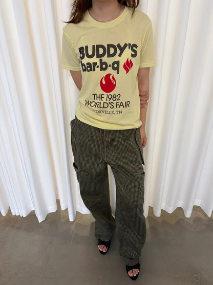 “Buddy’s bar-b-q” Slogan Tee