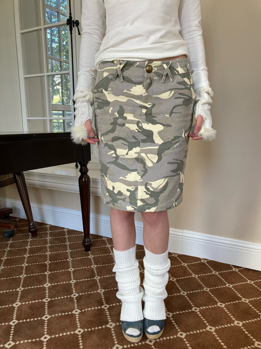 (Pre-Order) WildFLO Camo Midi Skirt