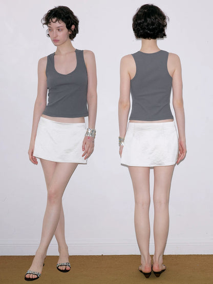 SOLWEIGE Classic Ribbed Racer Tank