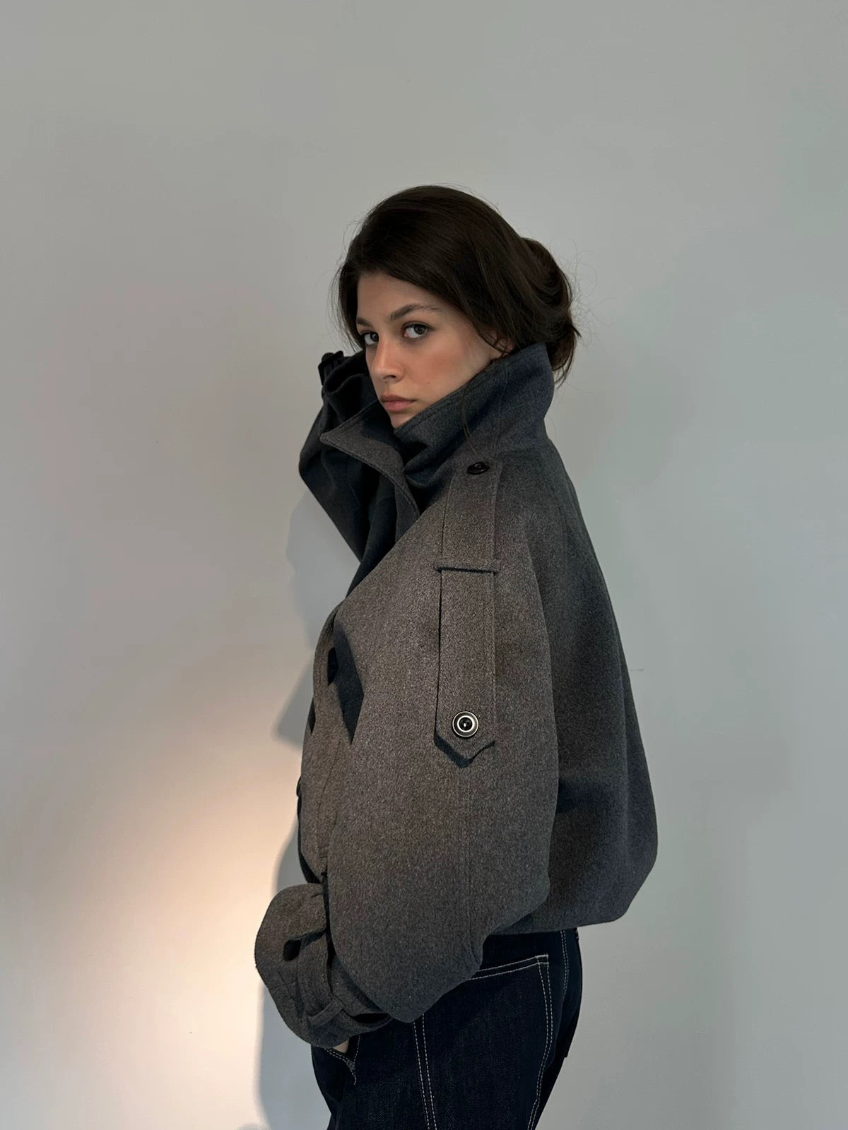 *Ready to ship ICVIBE Structured Button Up Wool Coat