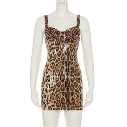 Leopard Print Mini Dress