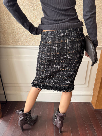 Andivogels Shimmering Tweed Midi Skirt