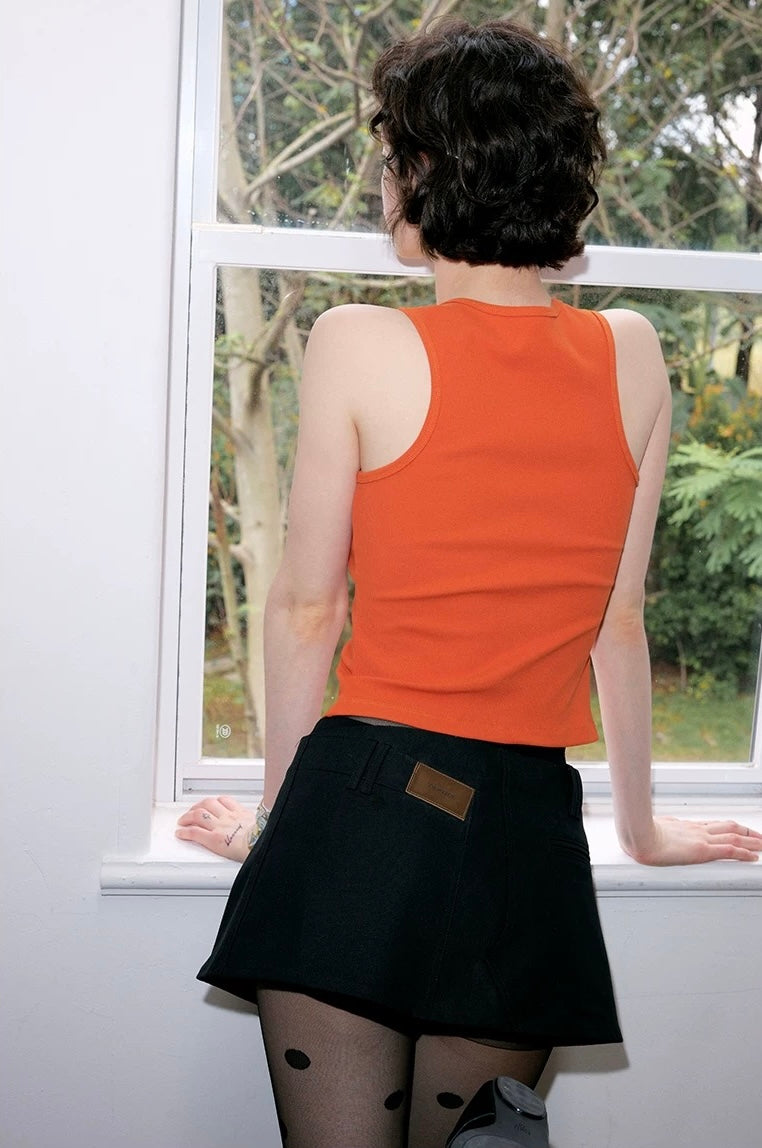 SOLWEIGE Classic Ribbed Racer Tank