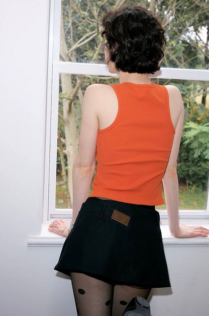 SOLWEIGE Classic Ribbed Racer Tank