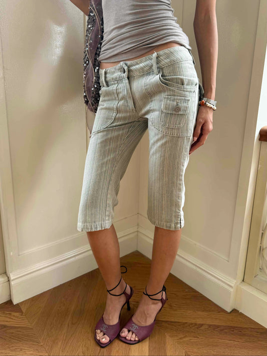 Andivogels Vintage Wash Low-Rise Capri Jeans