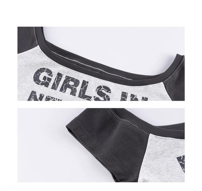 Ariseism Girls in New York Off-Shoulder Tee