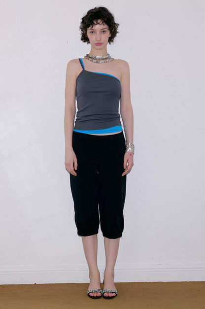 SOLWEIGE Asymmetrical One Shoulder Top