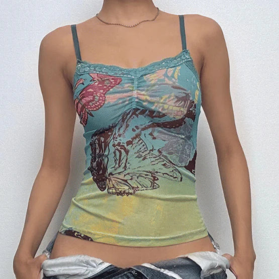 Abstract Print Cami Top