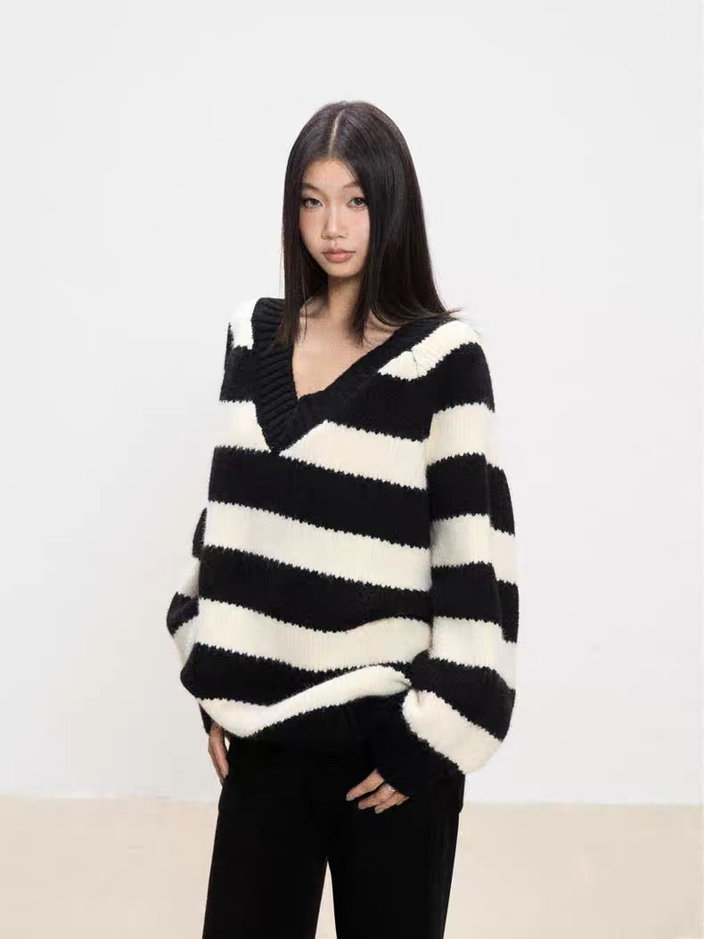 Striped Knit Cardigan
