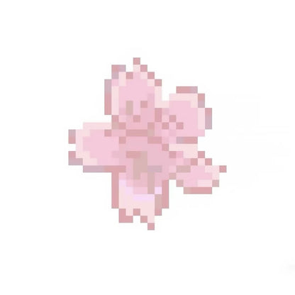 Pixel Flower Hair Clip