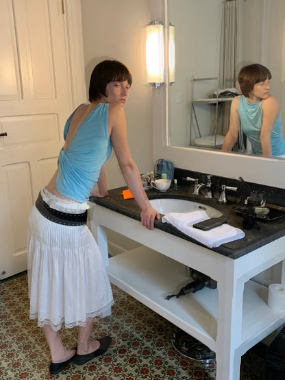 Backless Twisted Sleeveless Vest