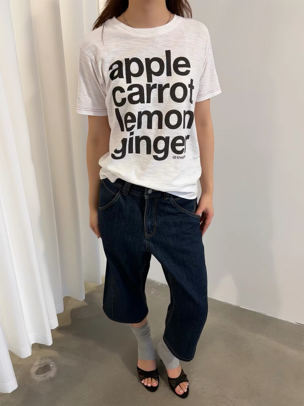 White Slogan Short Sleeve Tee
