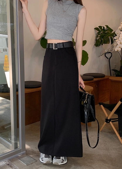 Tailored Maxi Skirt