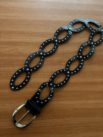 Silver Interlinked Circle Belt