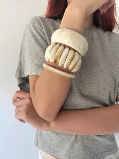Gradient Milky Layered Bracelet