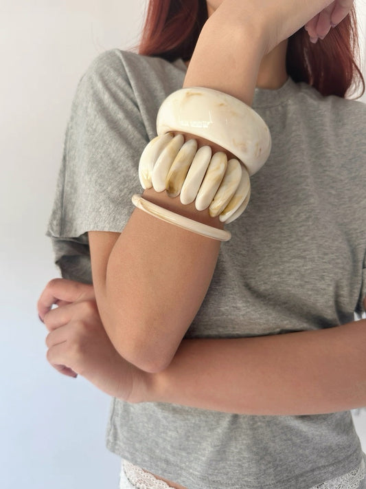 Gradient Milky Layered Bracelet