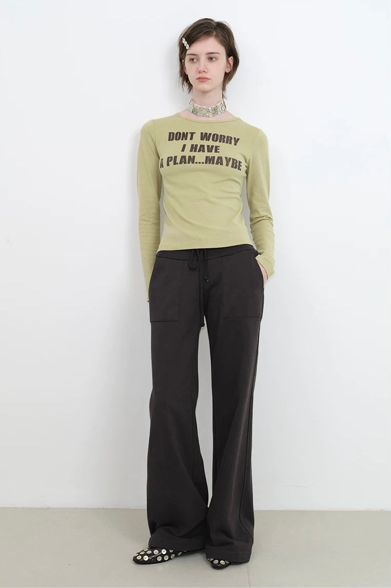 SOLWEIGE I Have A Plan Slogan Tee