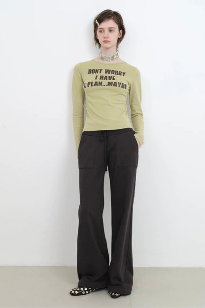 SOLWEIGE I Have A Plan Slogan Tee