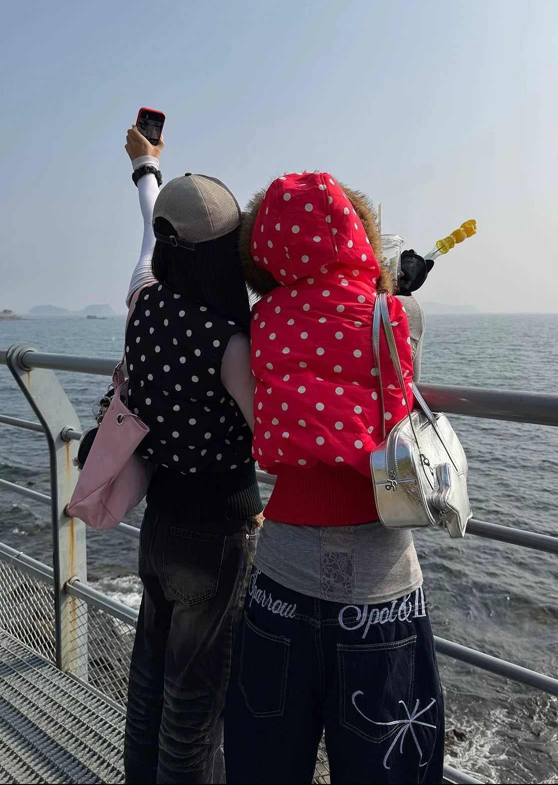 (Pre-Order) CGGA Polka Dot Cropped Puffer Jacket