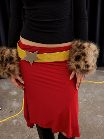 BlingCharm Furry Leopard Print Sleeves