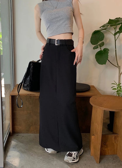 Tailored Maxi Skirt