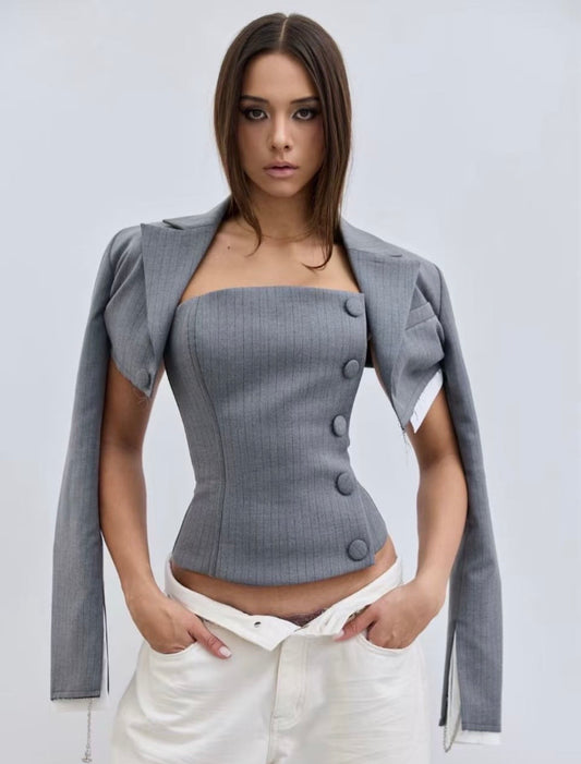 Bum Studios Structured Bandeau & Blazer