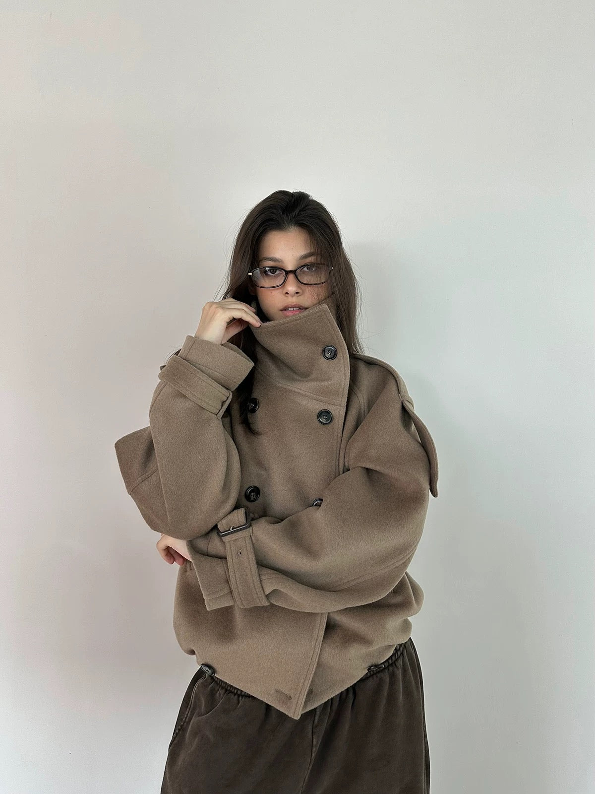 *Ready to ship ICVIBE Structured Button Up Wool Coat