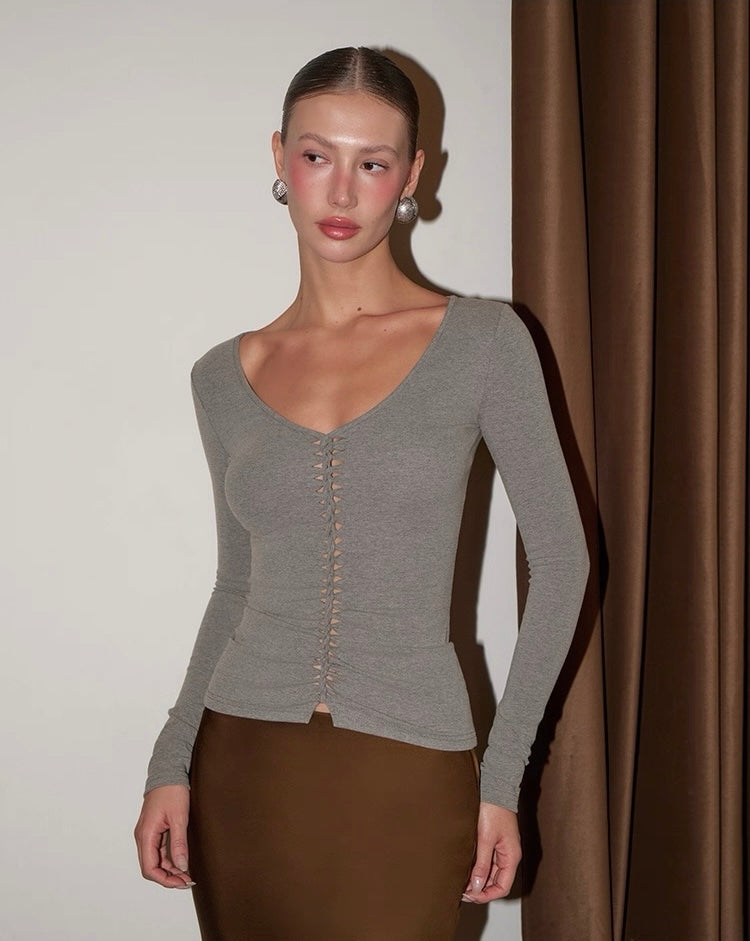 Hand Knotted Sculpt Long Sleeve