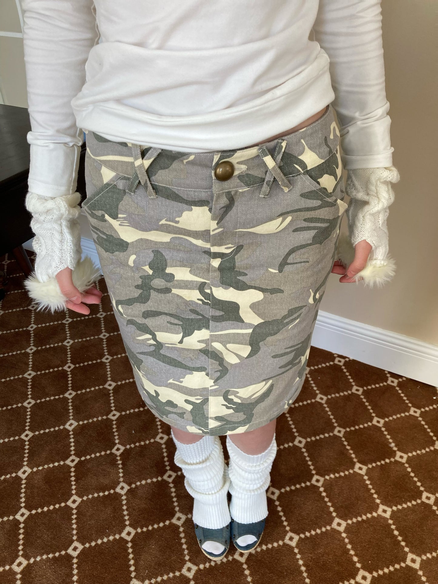 (Pre-Order) WildFLO Camo Midi Skirt