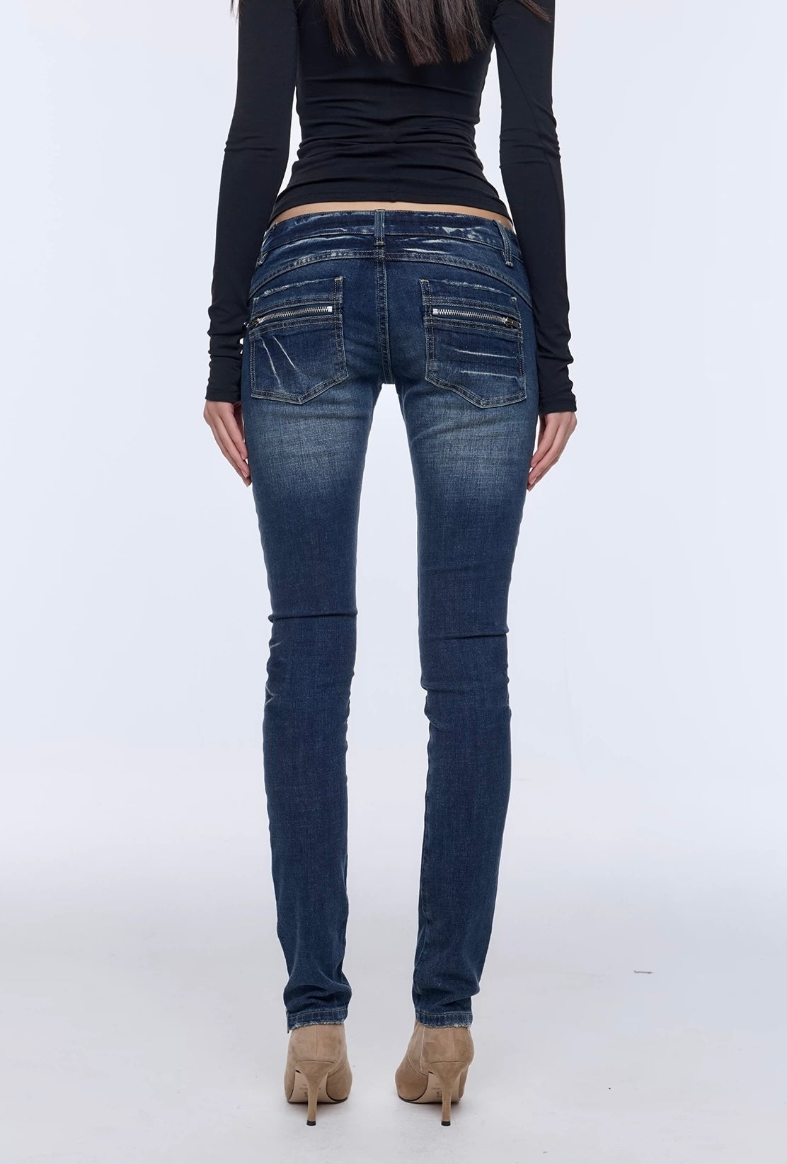 Bum Studios Shibuya Zip Hem Skinny Jeans
