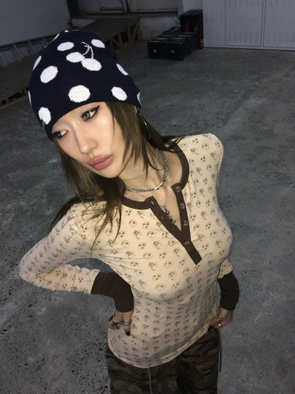 FortyForty Cherry Dots Beanie