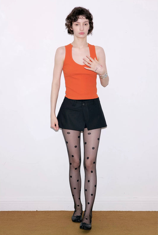 SOLWEIGE Classic Ribbed Racer Tank