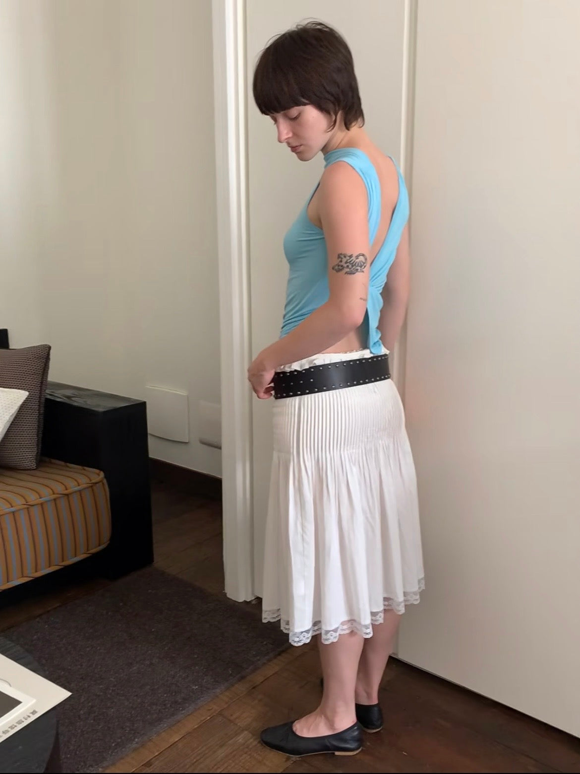 Backless Twisted Sleeveless Vest