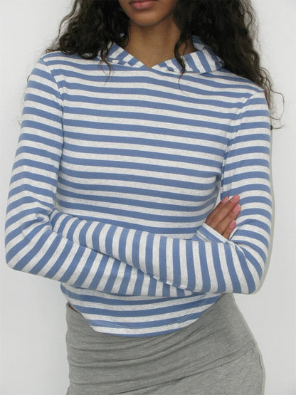 PARTIMENTO Stripy Long Sleeve Top