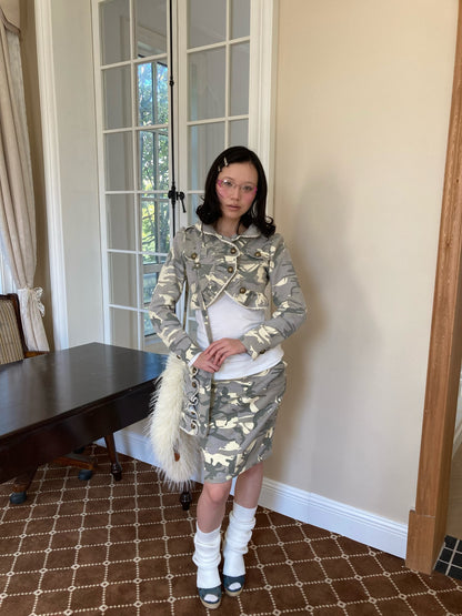 WildFLO Cropped Camo Jacket