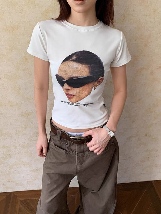 Bold Print Baby Tee