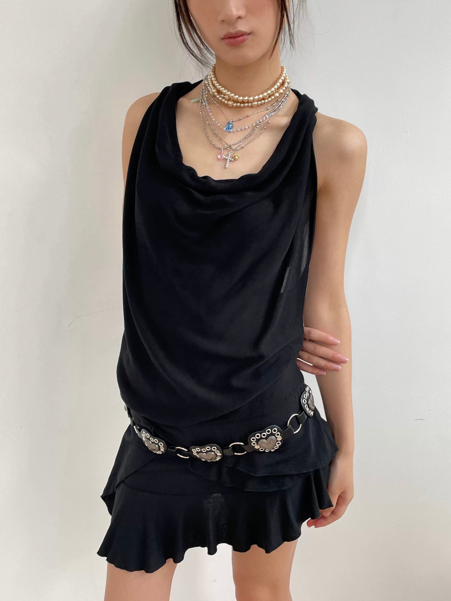 Gem & Pearl Layered Necklace Set