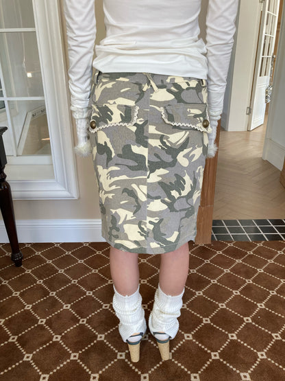 (Pre-Order) WildFLO Camo Midi Skirt