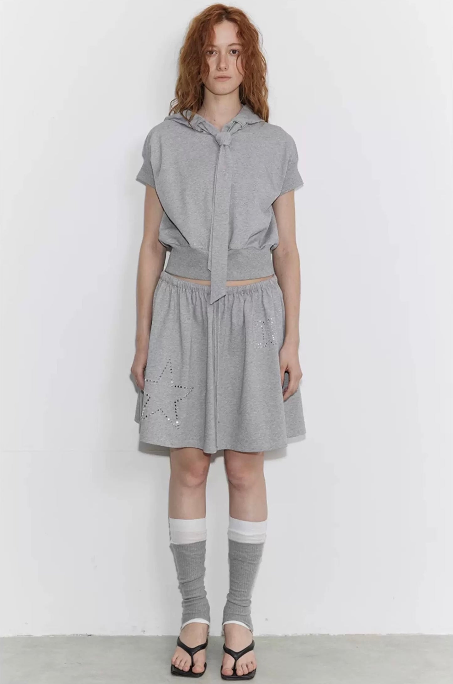 SOLWEIGE Wide Ribbed Hooded Sweatshirt