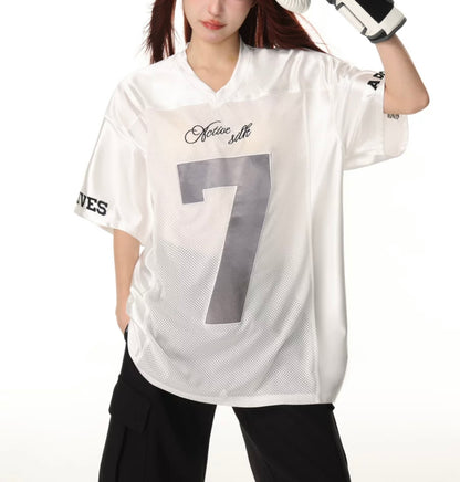 Oversized Satin Feel Jersey