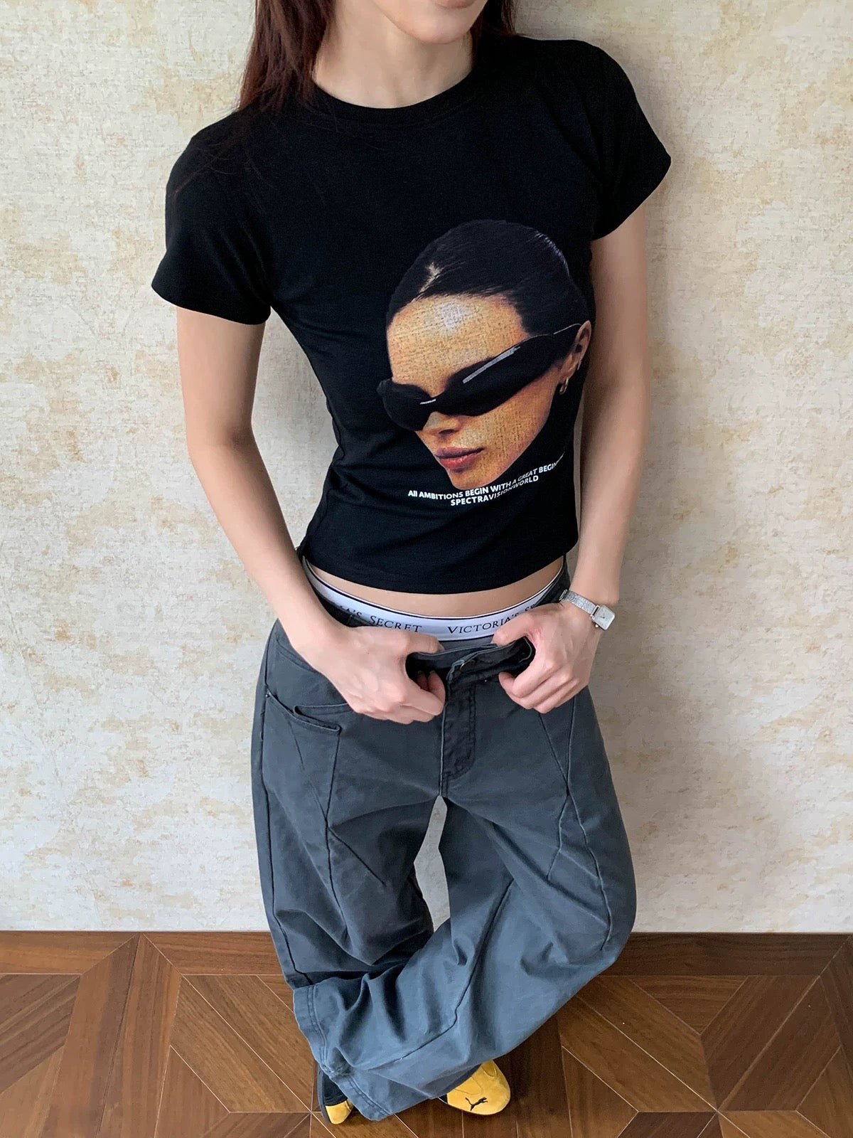 Bold Print Baby Tee