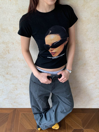 Bold Print Baby Tee