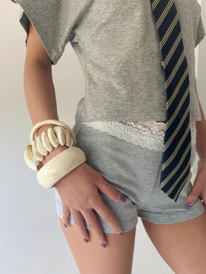 Gradient Milky Layered Bracelet