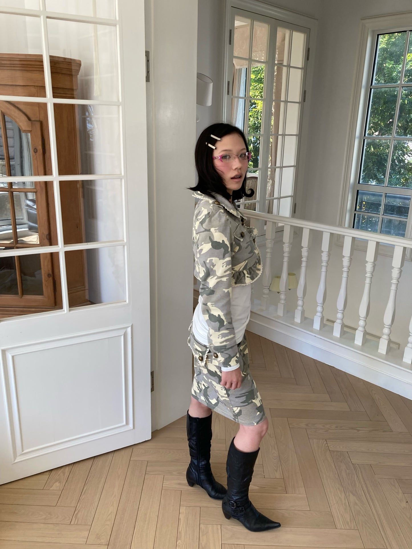 WildFLO Cropped Camo Jacket