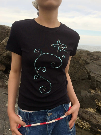 3months Beaded Abstract Top