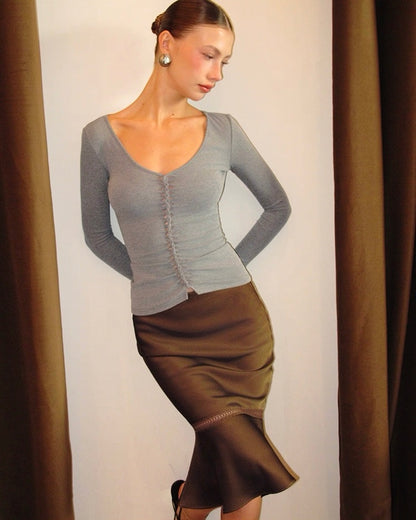 Hand Knotted Sculpt Long Sleeve