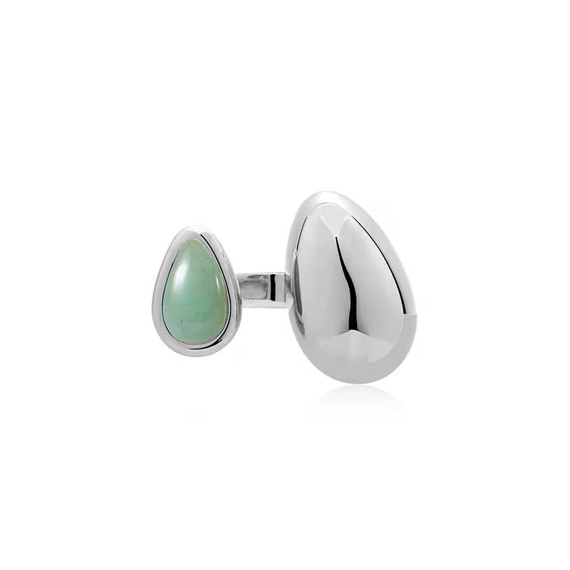 Egg Shaped Open Ring