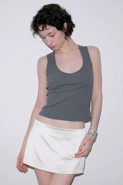 SOLWEIGE Classic Ribbed Racer Tank