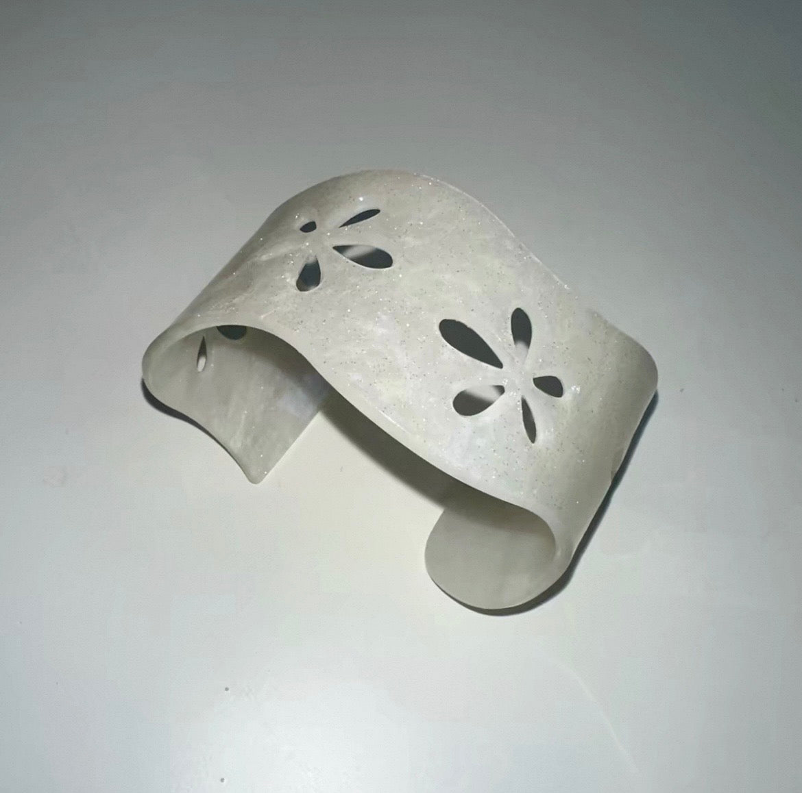 Wavy Flower Cut-Out Bangle Bracelets
